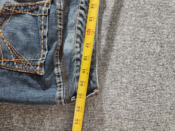 Zana-Di Vintage Y2K Low Rise Denim Mini Skirt with Frayed Hem Size 18 - Picture 5 of 6